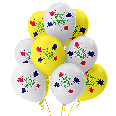 The Magic Balloons -Add Some Color to Your Holi Celebrations with Rang Barsay Balloons - Pack of 30 Colorful Balloons to Brighten Up Your Festivities!