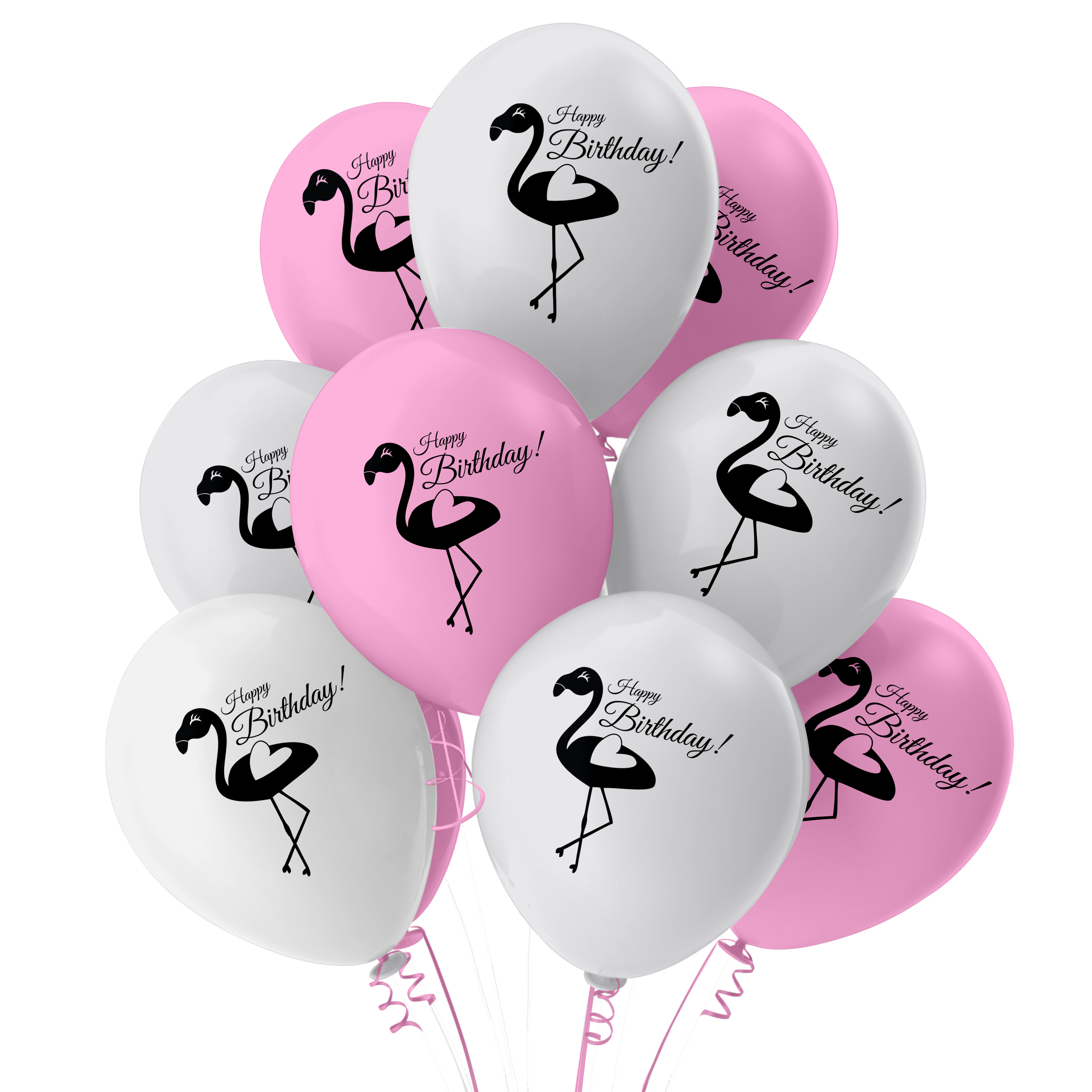 The Magic Balloons Store – Flamingo Theme party decorations– Flamingo Printed Balloons – Flamingo Birthday Balloons Decoration for Children’s Birthday Party- Pack of 30 White and Pink Balloons –181477