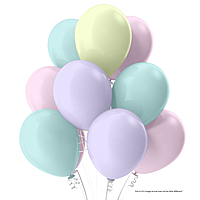 The Magic Balloons- Pastel Balloons for Birthday Theme Party Baby Shower Anniversary & Wedding Decorations, (Multicolour Colour, Pack Of 30 Pieces)