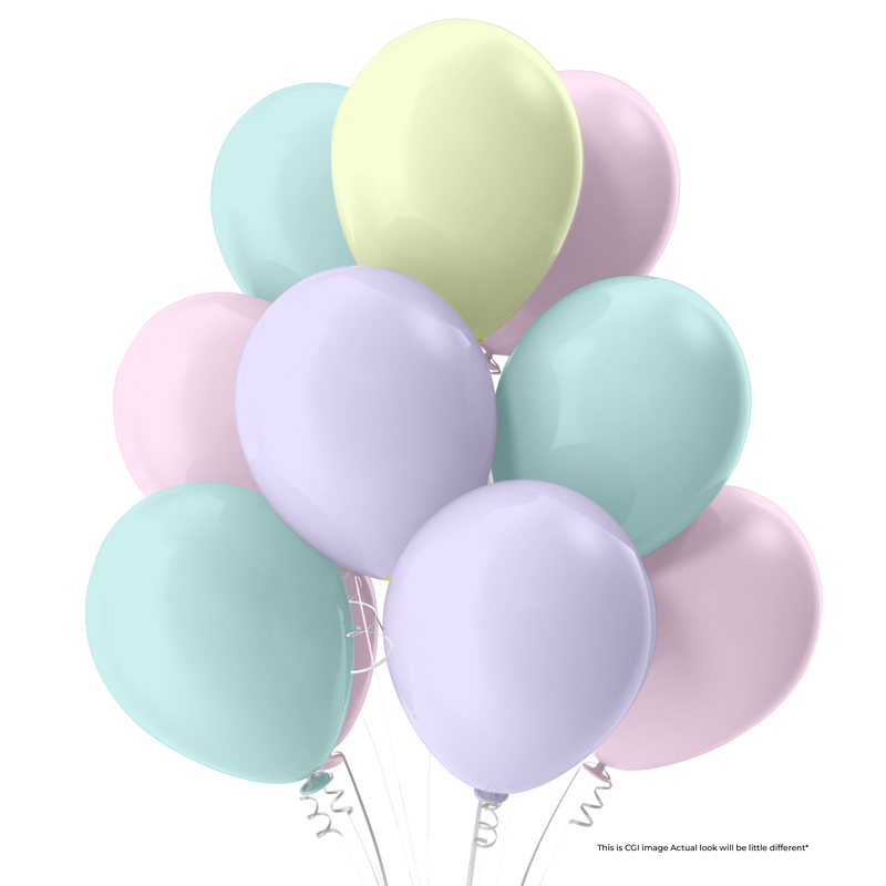 The Magic Balloons- Pastel Balloons for Birthday Theme Party Baby Shower Anniversary & Wedding Decorations, (Multicolour Colour, Pack Of 30 Pieces)