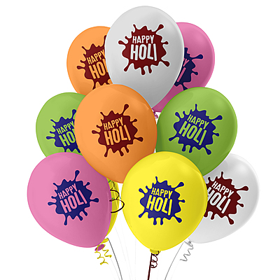 The Magic Balloons -Colorful Holi Decoration Items  Large 33 Pcs Multicolor Holi Balloons for Holi Decorations Holi Decoration Items for Home  Colorful Curtain Holi Hai  Banner