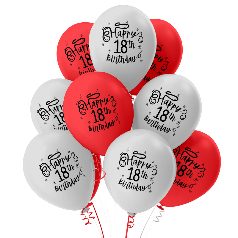 The Magic Balloons Store- Happy 18th Birthday party Decor balloons-181310