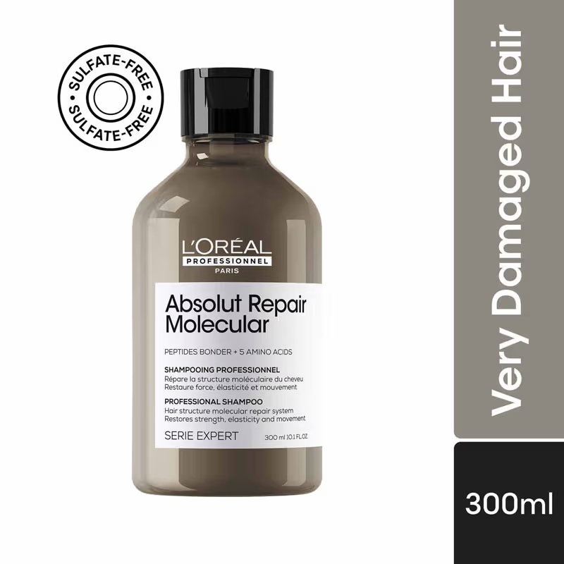Loreal Absolute Repair Molecular Shampoo 300 ml