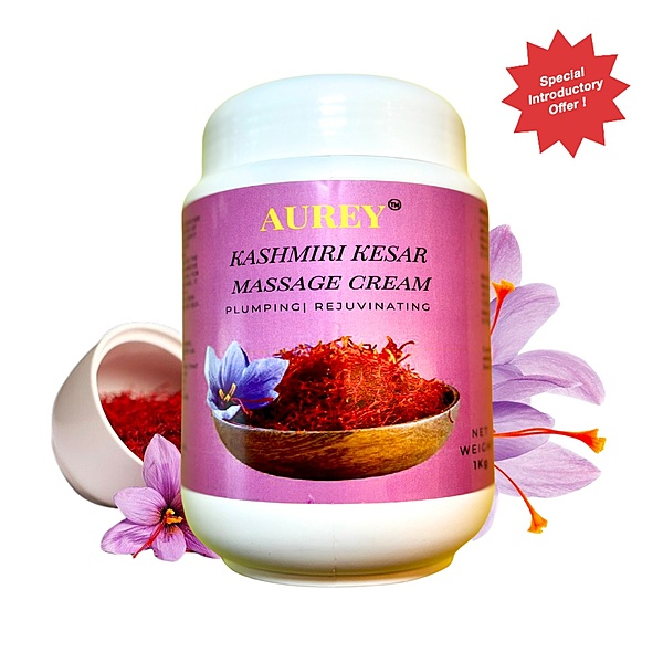 Aurey Kashmiri Kesar Massage Cream 1Kg (Dry Skin)