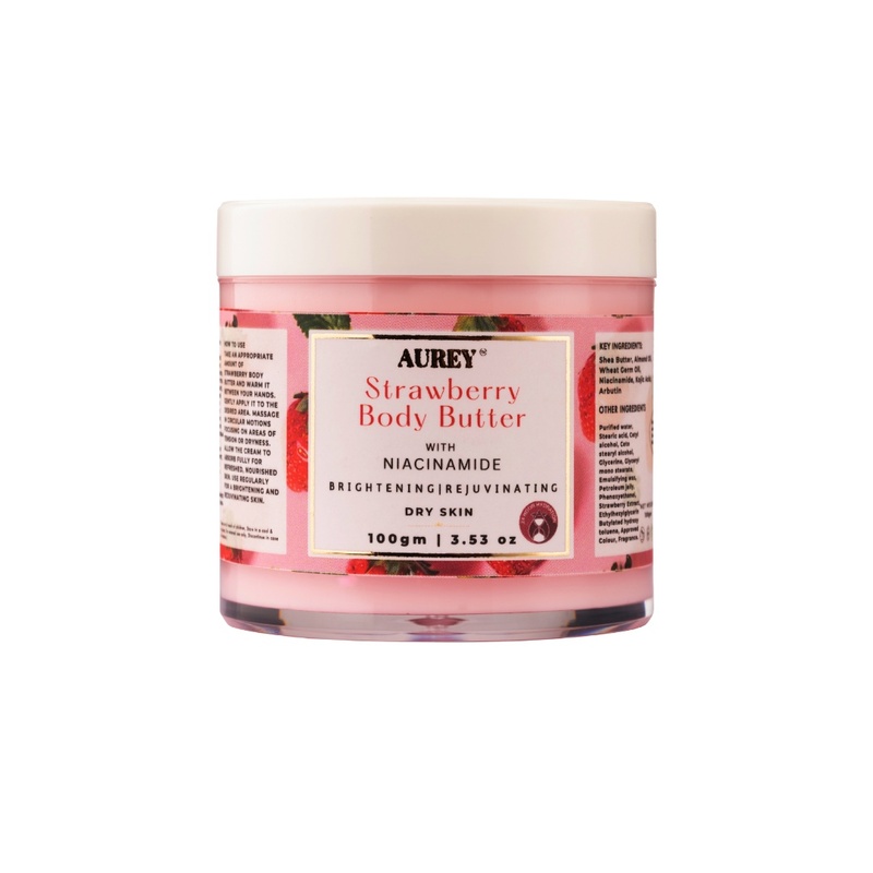 Aurey Strawberry Body Butter With Niacinamide 100 gm