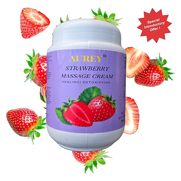 Aurey Strawberry Massage Cream 1Kg (Dry Skin)