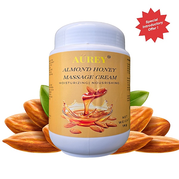 Aurey Almond Honey Massage Cream 1Kg (Dry Skin)
