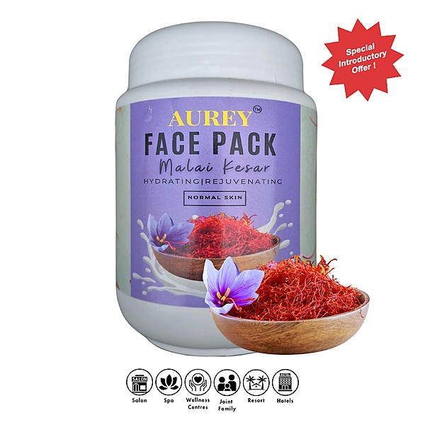 Aurey Face Pack Malai Kesar 1Kg (Normal Skin)