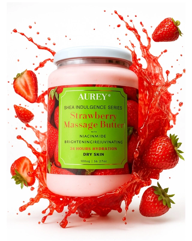 Aurey Strawberry Massage Butter With Niacinamide 1000 gm
