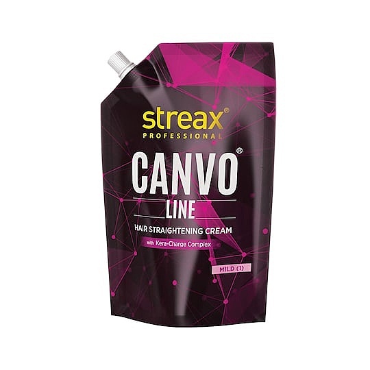 Streax Professional Canvoline Straightening Cream Mild (1) 500g
