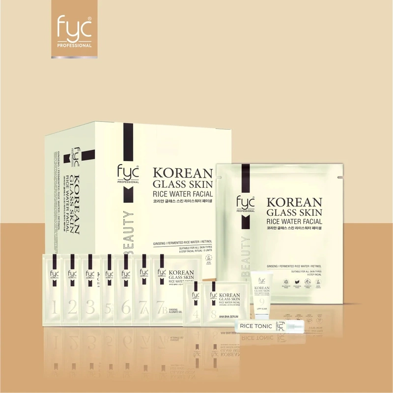 Fyc Korean Glass Skin Rice Water Facial Kit