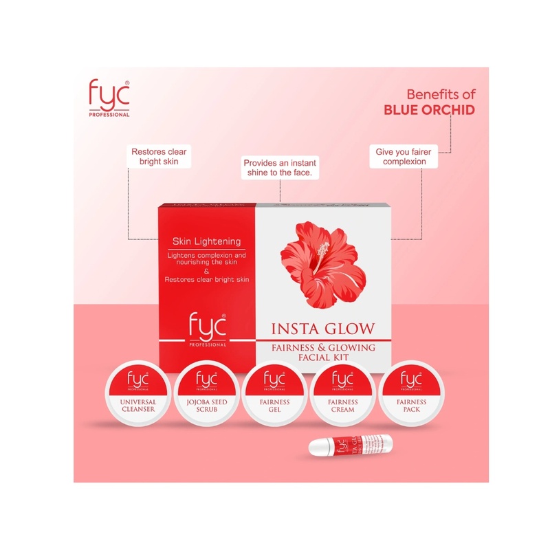 Fyc Professional Insta Glow Fairness & Glowing Facial Kit