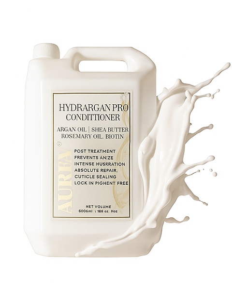 Aurey Hydrargan Pro Conditioner With Argan Oil | Shea Butter | Rosemary Oil & Biotin 5000ML