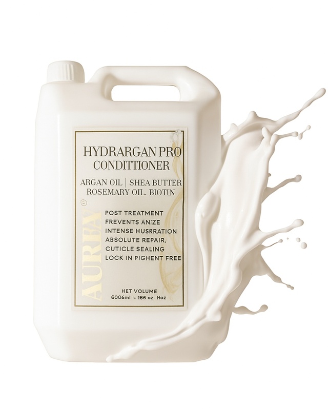 Aurey Hydrargan Pro Conditioner With Argan Oil | Shea Butter | Rosemary Oil & Biotin 5000ML
