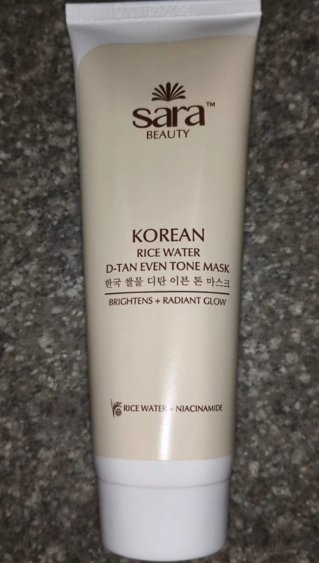 Sara Korean Rice Water D-Tan Even Tone Mask
