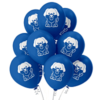 The Magic Balloons - Dog Theme Birthday Balloons With A Banner Latex Balloons For Dog Birthday Party Pack of 21pcs | Blue Balloons Perfect For Dog Parties and Dog Lovers Party Suppliers - 181769