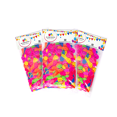 The Magic Balloons - Holi Water Balloons Multicolor 1500-piece Water Balloons for Kids and Adults
