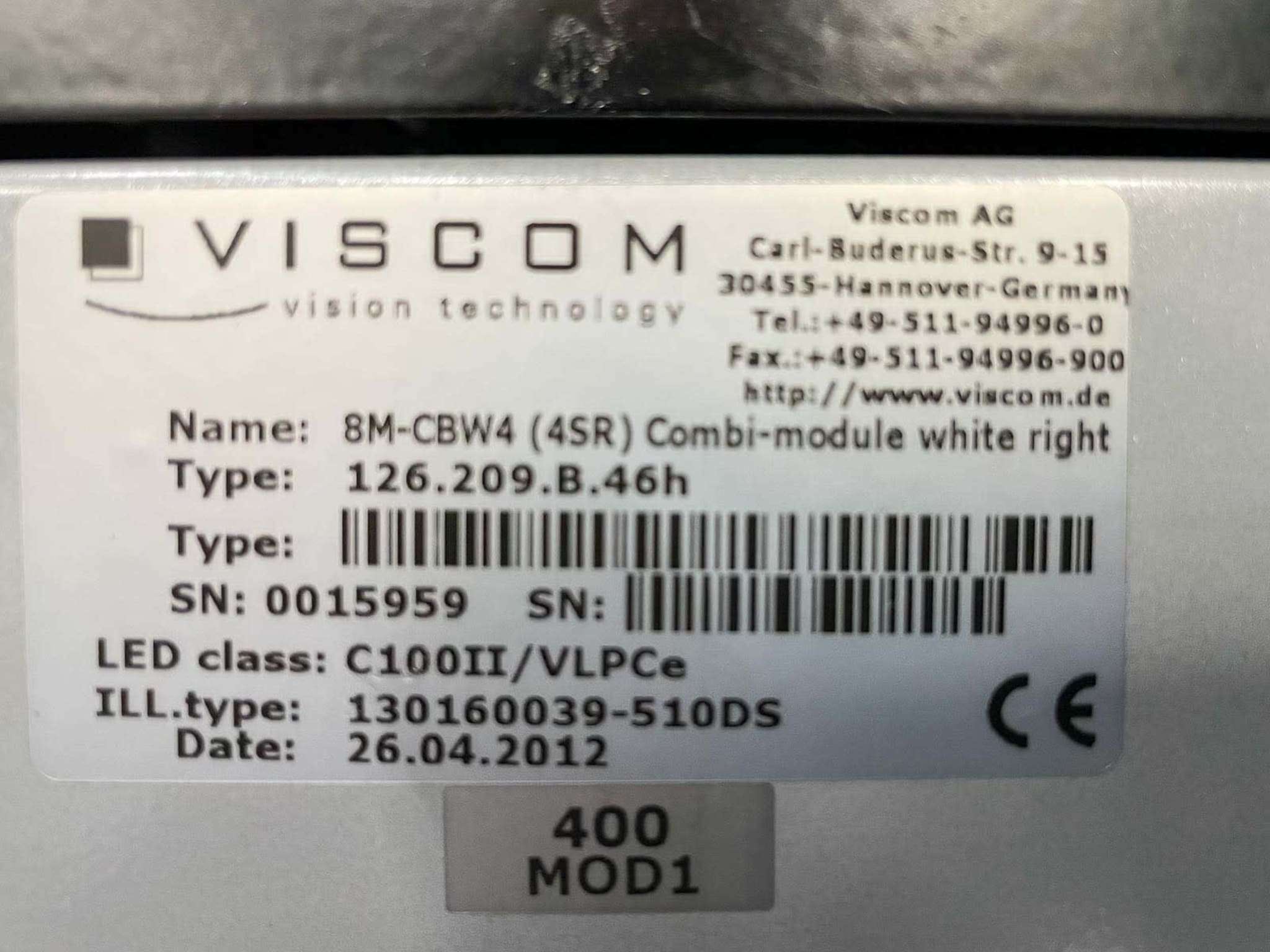 AOI System VISCOM, S6056 DS1W, year 2012, SKU106