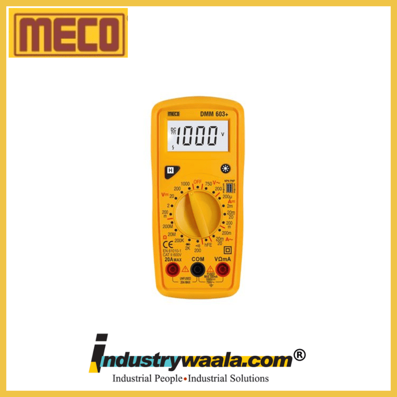 Meco 603+ Digital Multimeters - Palm / Pocket Size