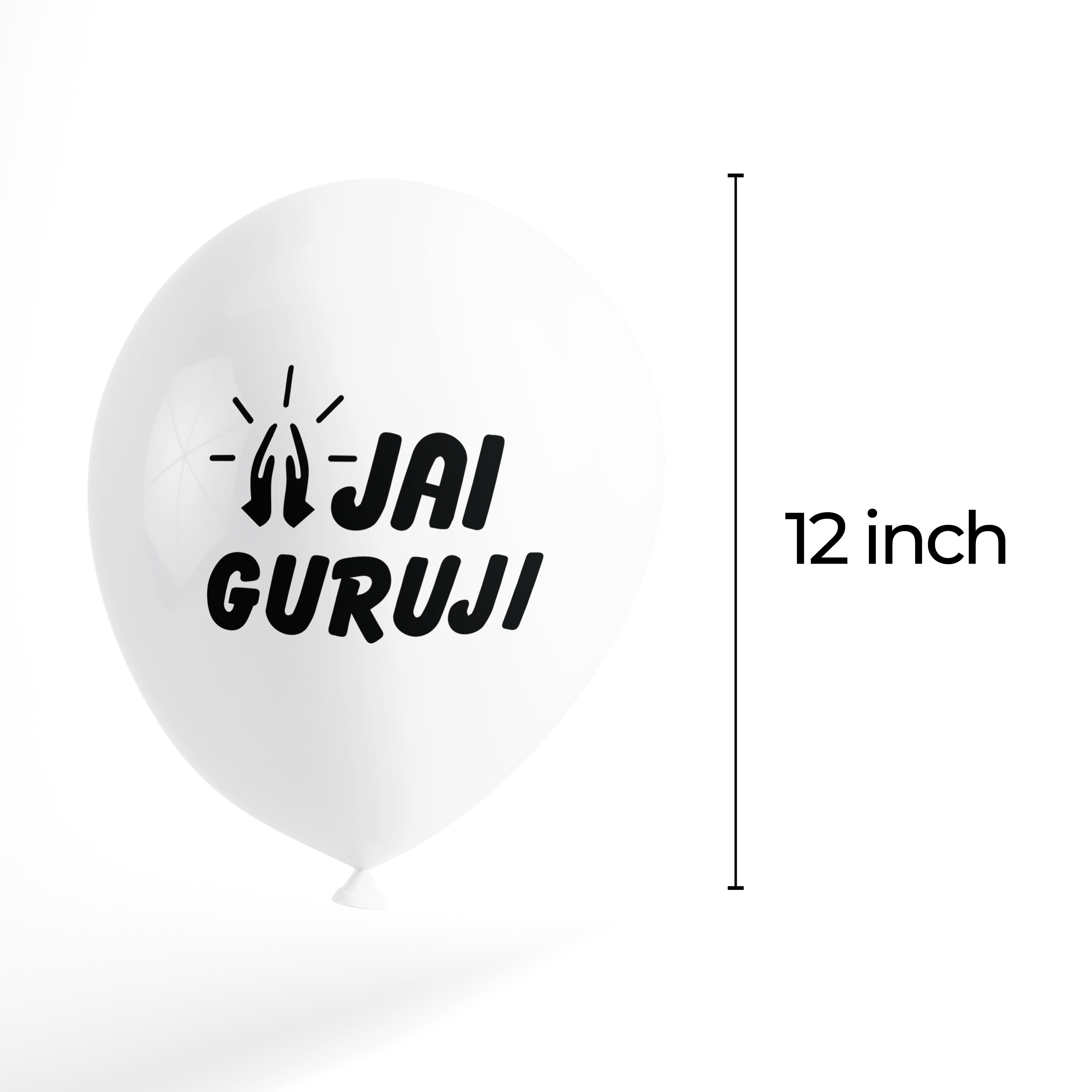 The Magic Balloons - Set of 50 pcs Celebrate the special day Of Guruji Birthday Printed 12" Balloons Multicolor Metallic Balloons with Guru ji Photo and 4 other design