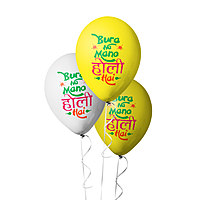 The Magic Balloons - Get Ready to Celebrate Holi with Colorful Bura Na Mano Hoil Hai Balloons - Pack of 30 Vibrant Balloons to Add Joy to Your Festivities!