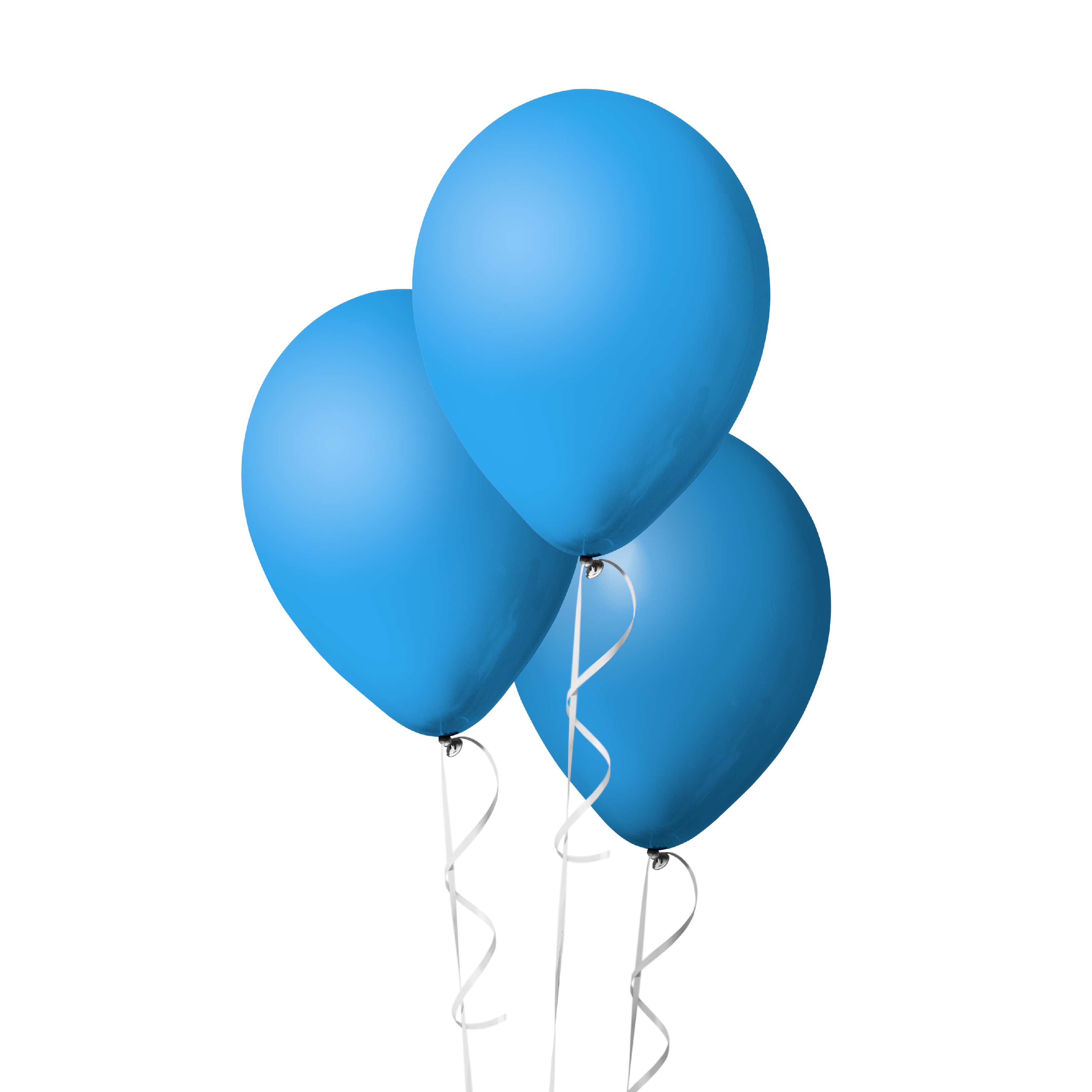 The Magic Balloons Store- 8" Latex Balloons (Pack of 50)-Blue