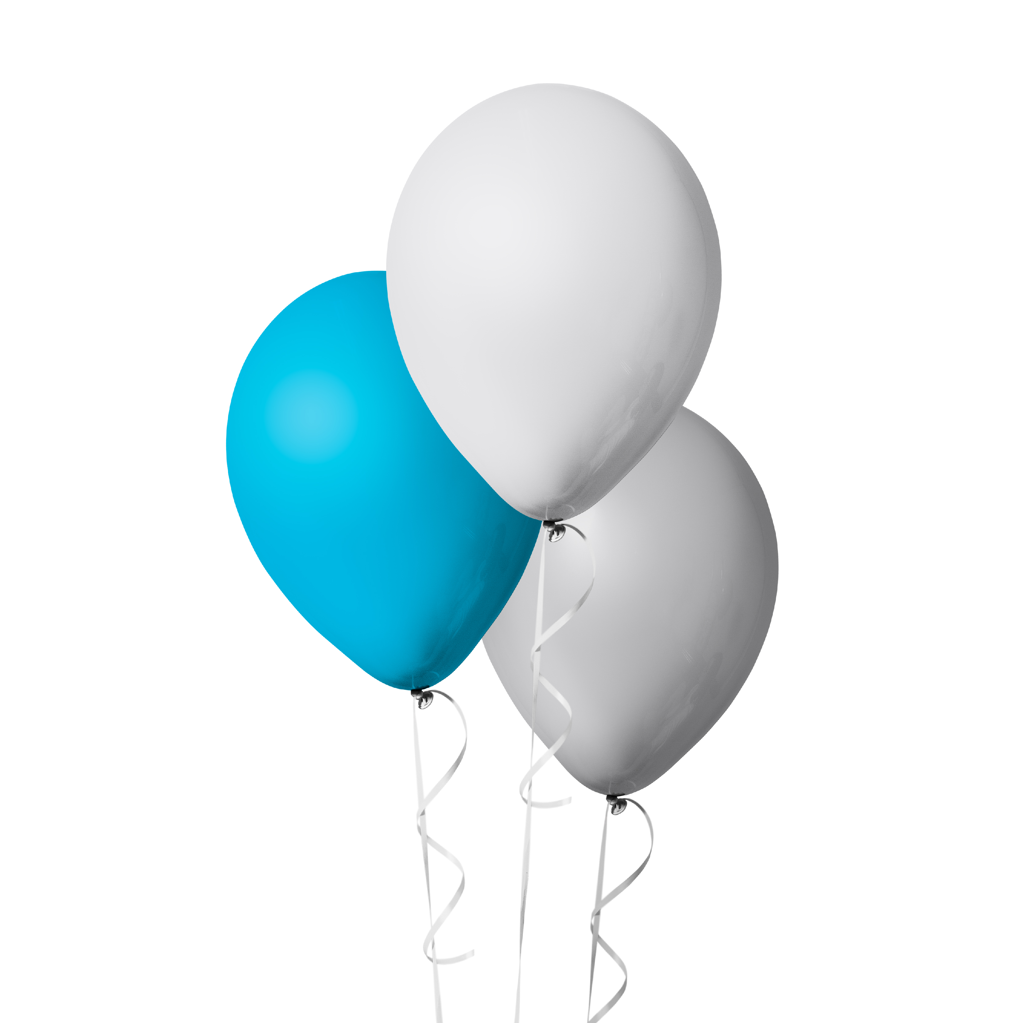 The Magic Balloons Store- Plain Blue and White Latex/Metallic Balloons- Balloons for Theme Party, Festivals, Birthday, Wedding, Photoshoot Decoration 80pcs – 181535