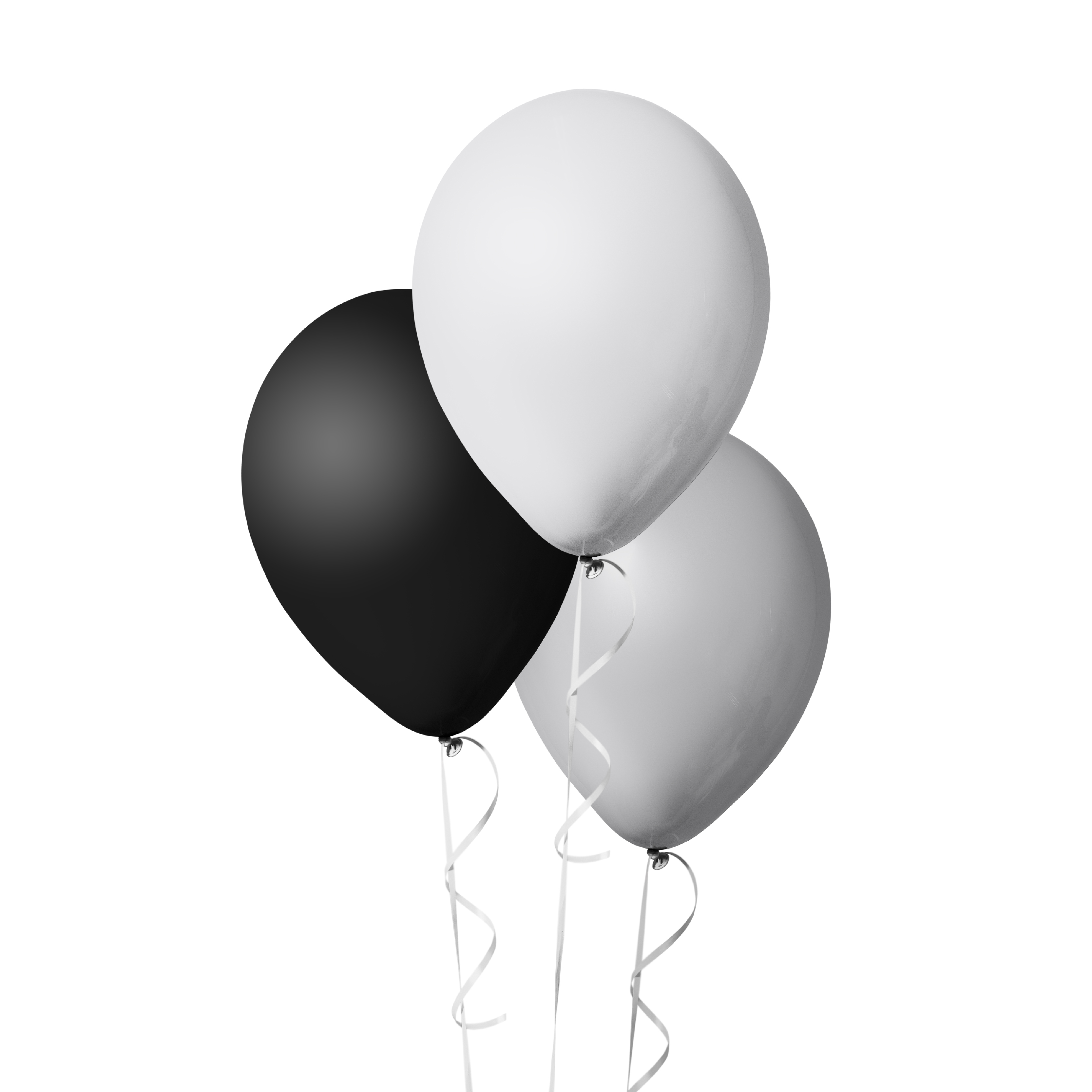 The Magic Balloons Store- Plain Black and White Metallic/Latex Balloons- Birthday/Wedding /Anniversary/Baby shower/Kids Party Decoration Balloons Pack of 30pcs – 181503