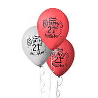 The Magic Balloons Store- Happy 21th Birthday Party Decor Balloons pack of 30-181292
