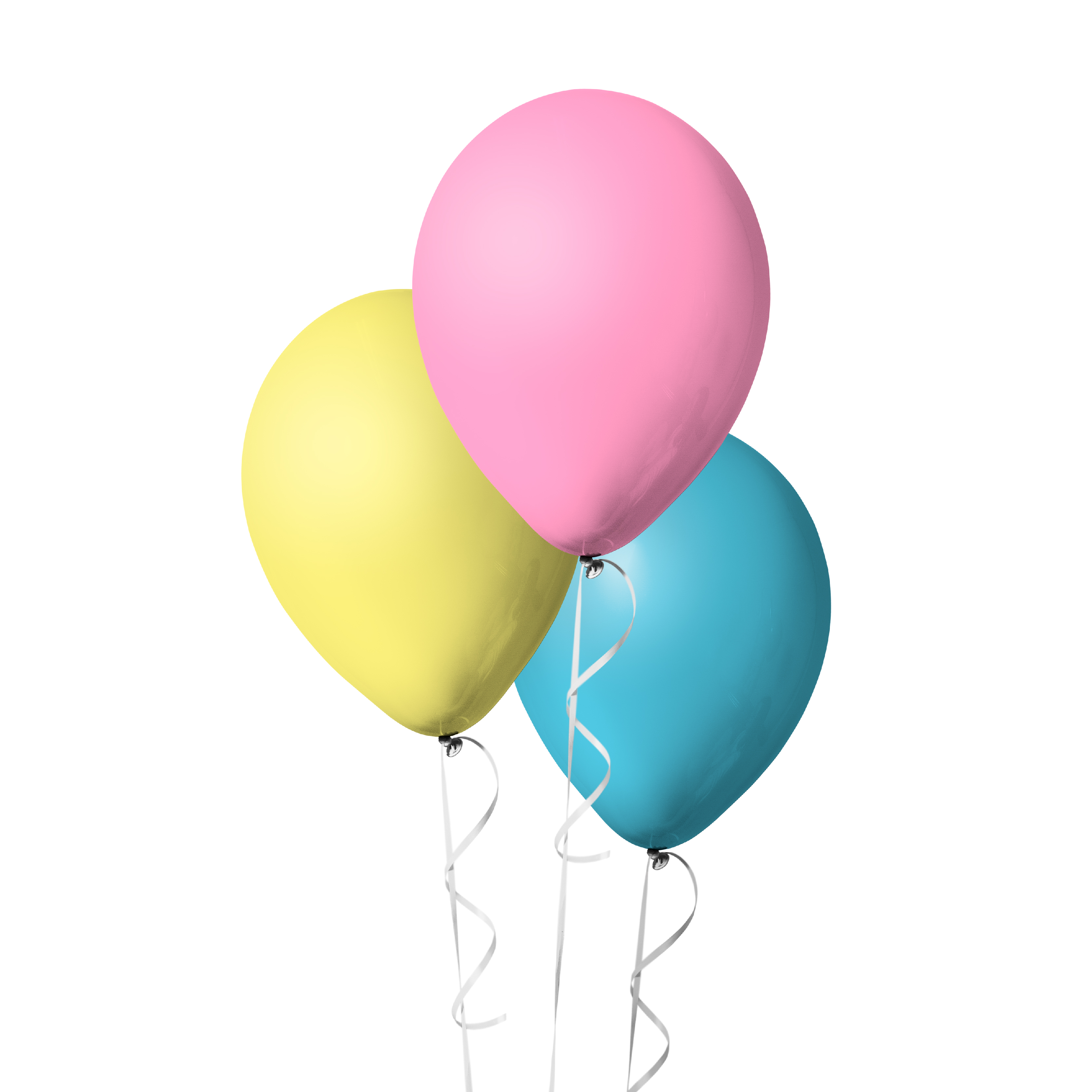 The Magic Balloons Store- Plain Yellow, Blue, and Pink Latex Balloons- Balloons for Theme Party, Summer Camp, Birthday, Wedding, Photoshoot Decoration 50pcs – 181532