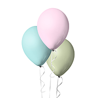 The Magic Balloons- Pastel Balloons for Birthday Theme Party Baby Shower Anniversary & Wedding Decorations, (Multicolour Colour, Pack Of 30 Pieces)