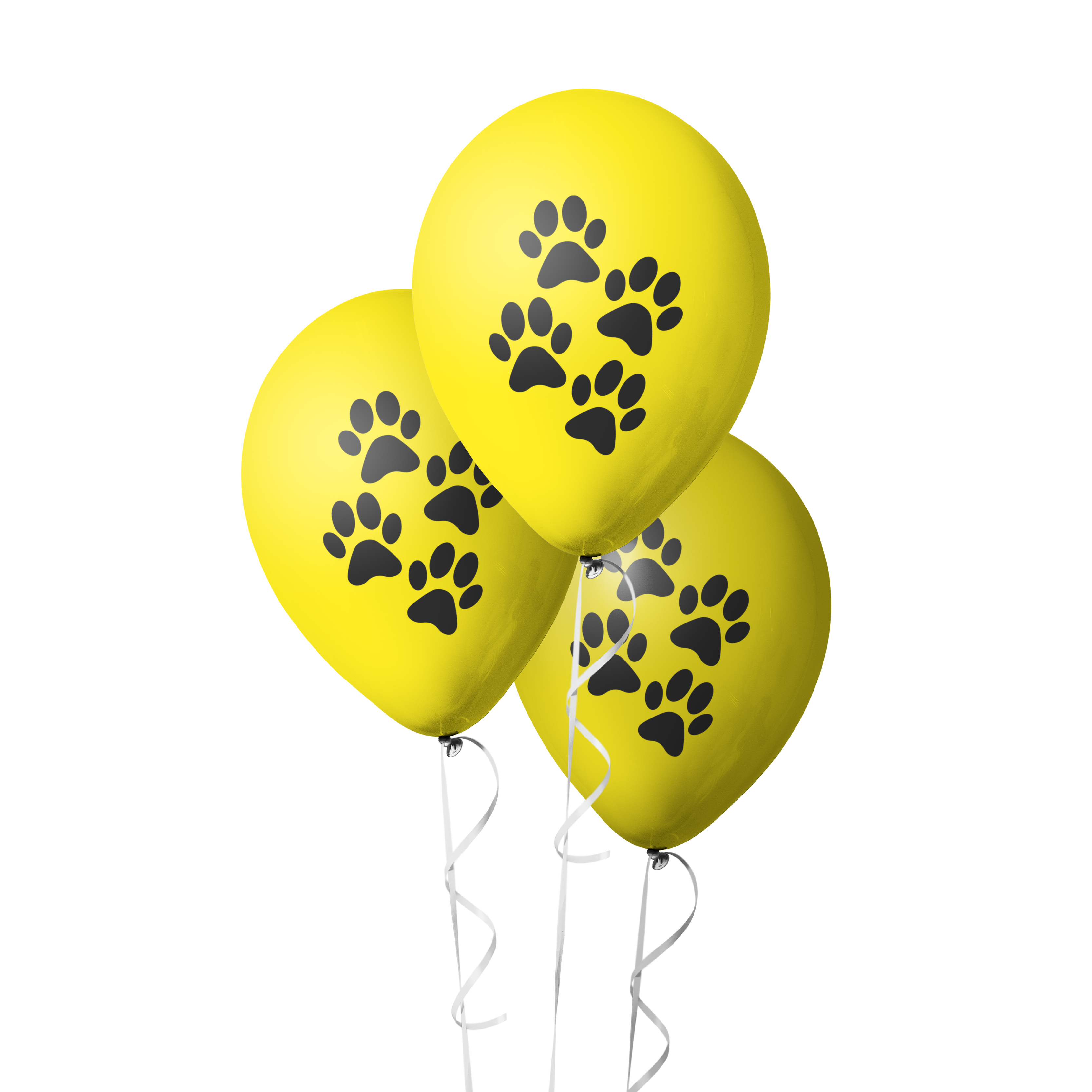 The Magic Balloons - Dog Theme Birthday Balloons With A Banner Latex Balloons For Dog Birthday Party Pack of 21pcs | Yellow Balloons With Banner Perfect For Dog Parties and Dog Lovers Party Suppliers