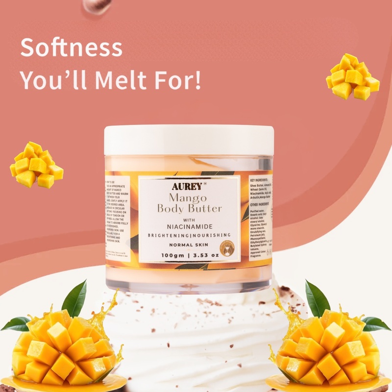 Aurey Mango Body Butter With Niacinamide 100 gm