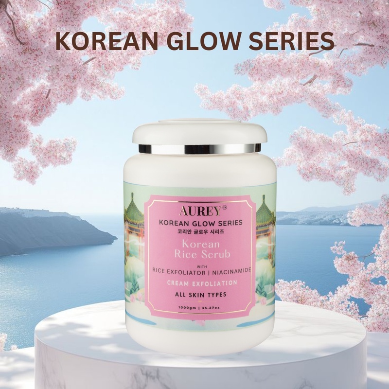 Aurey Korean Rice Scrub With Rice Exfoliator & Niacinamide 1Kg