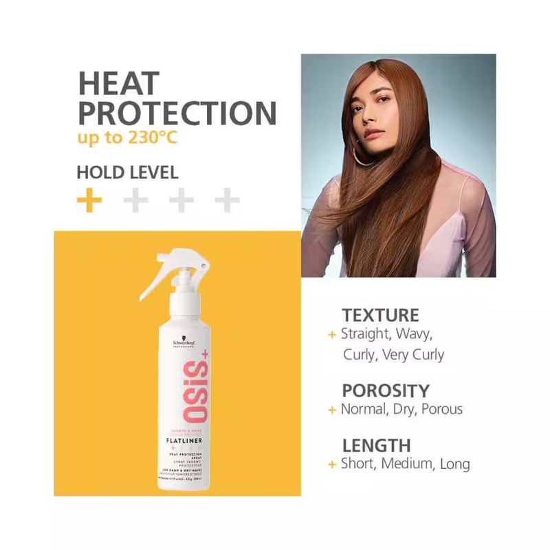 Schwarzkopf Osis FlatLiner Heat Protection Spray 200 ml