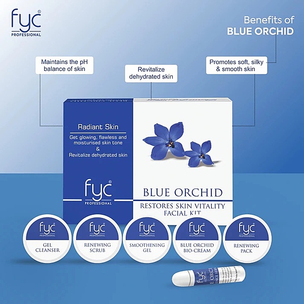 FYC PROFESSIONAL  BLUE ORCHID FOR FRESH & BRIGHT COMPLEXION FACIAL KIT (260g)
