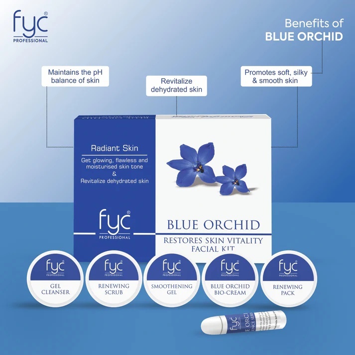 FYC PROFESSIONAL BLUE ORCHID FOR FRESH & BRIGHT COMPLEXION FACIAL KIT (260g)