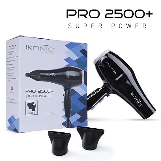 Ikonic Pro Hair Dryer 2500 Watt Black