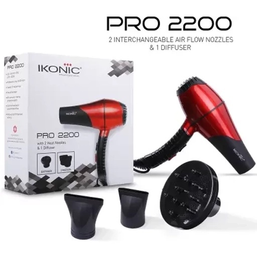 Ikonic Pro Hair Dryer 2200 Watt Black