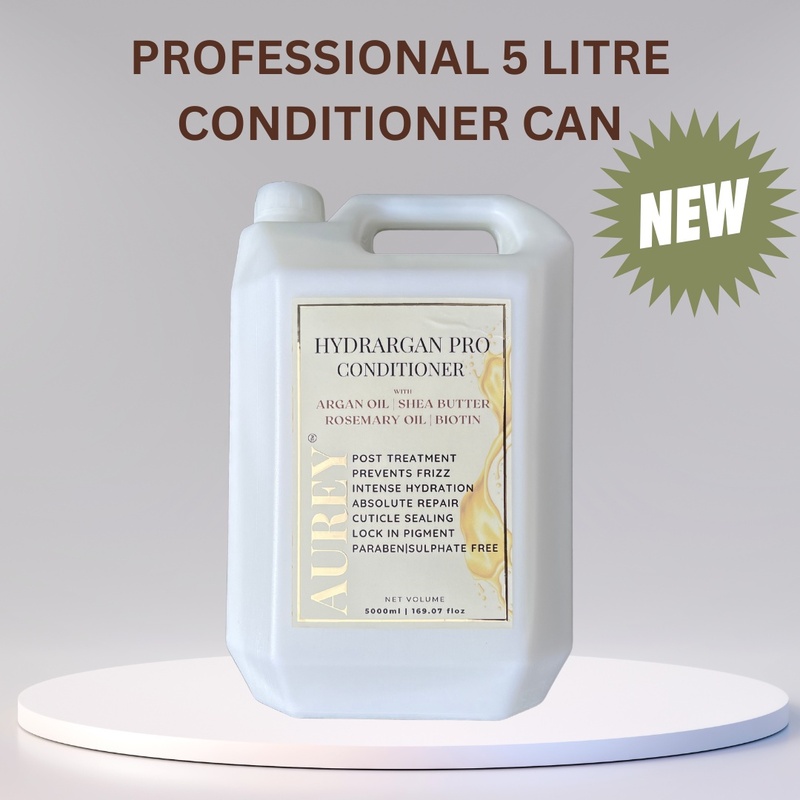 Aurey Hydrargan Pro Conditioner With Argan Oil | Shea Butter | Rosemary Oil & Biotin 5000ML