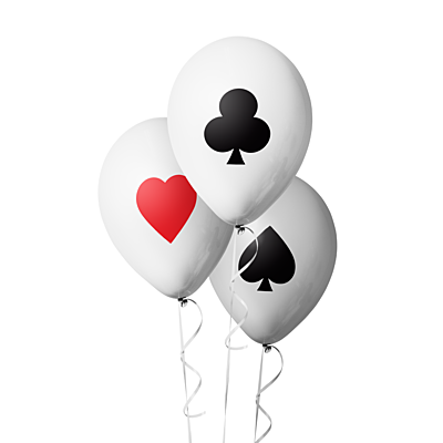 The Magic Balloons Store–Cards theme party balloons Cards Printed Diwali Party Decoration latex Balloons-Pack of 30 cards printed Balloons party supplies –181480