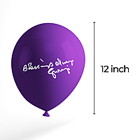 The Magic Balloons Store- Balloons for Guruji-Always Blessing Pack of 12