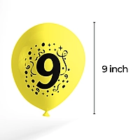 The Magic Balloons- 9 Number Balloons Latex Balloons For Nine Number Theme Balloons Pack of 30pcs | Multicolor Balloons Decoration For Birthday Anniversary | Party Supplier