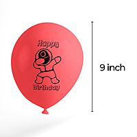 The Magic Balloons Store – Printed Squid Birthday Party Theme Decoration combo kits – Printed Combo Pack of 38 Pcs, foil 5 pcs Set,1 Happy Birthday banner, 2 Foil Curtains, 30 Balloons-181590