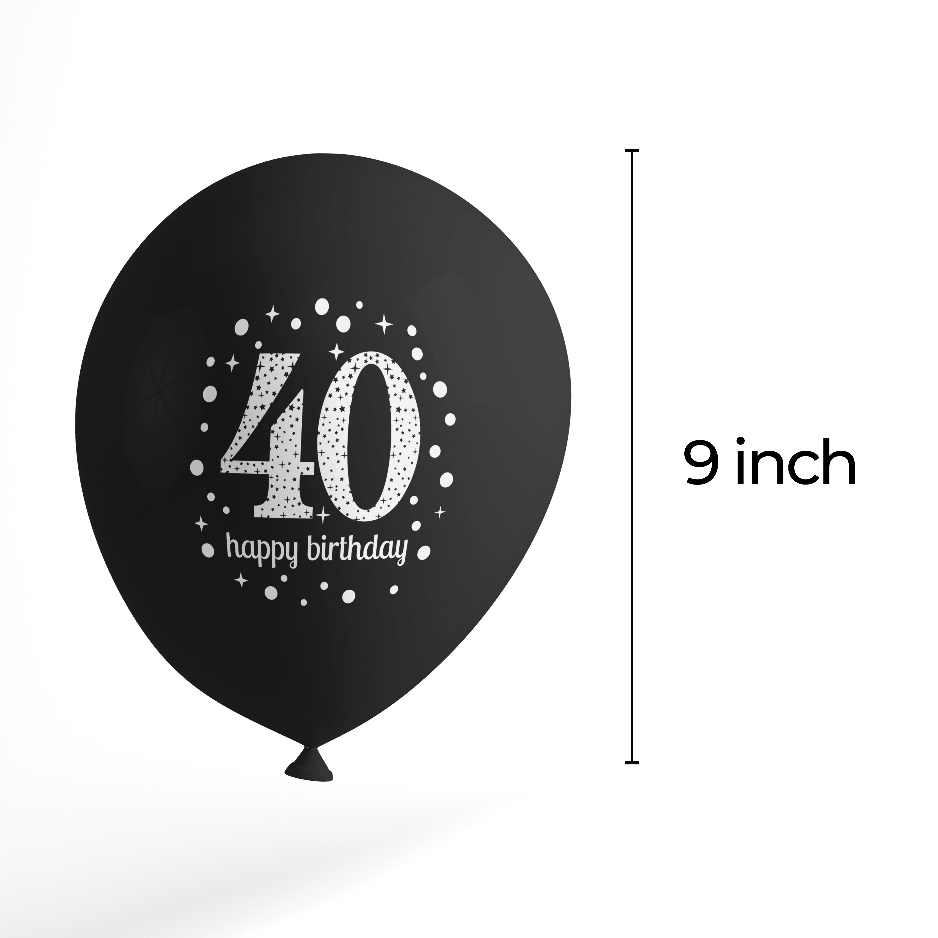 The Magic Balloons Store- 40th happy birthday latex balloons pack of 50 pcs-181222