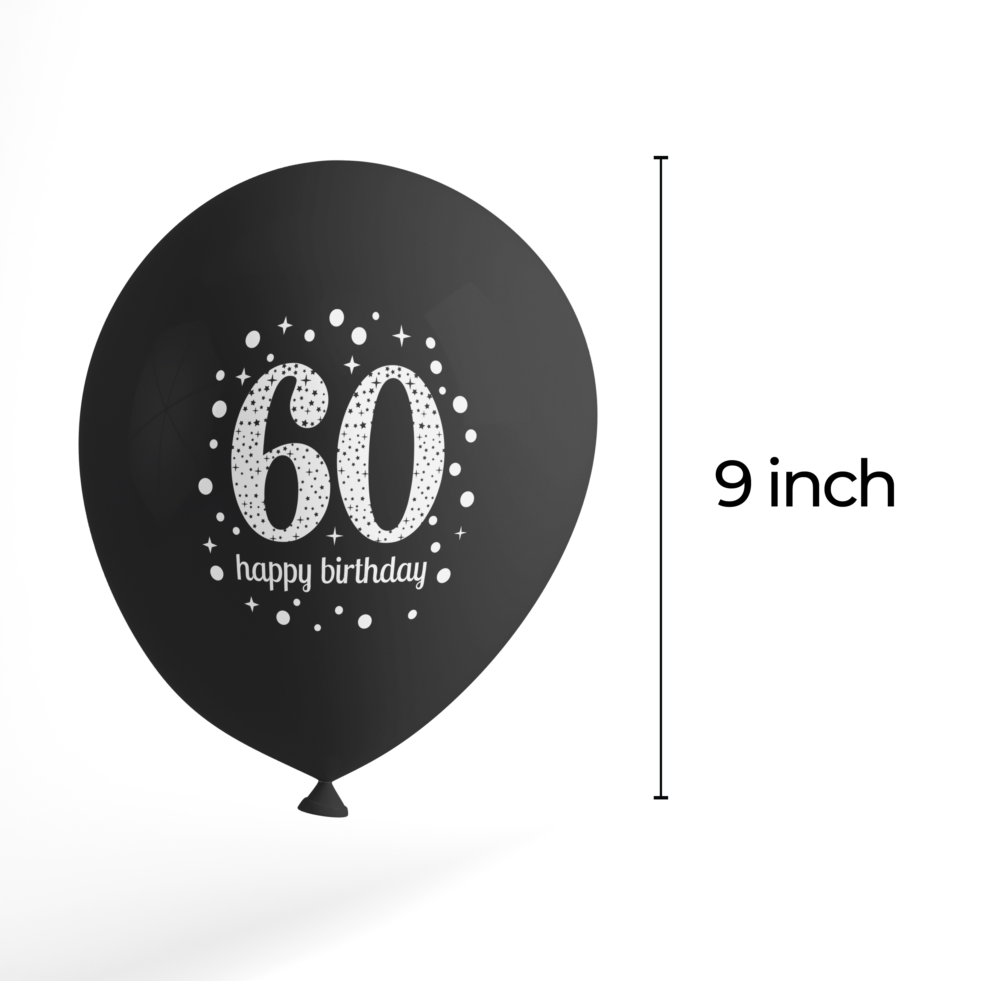 The Magic Balloons Store- Happy 60th Birthday Balloons pack of 100 pcs-181230