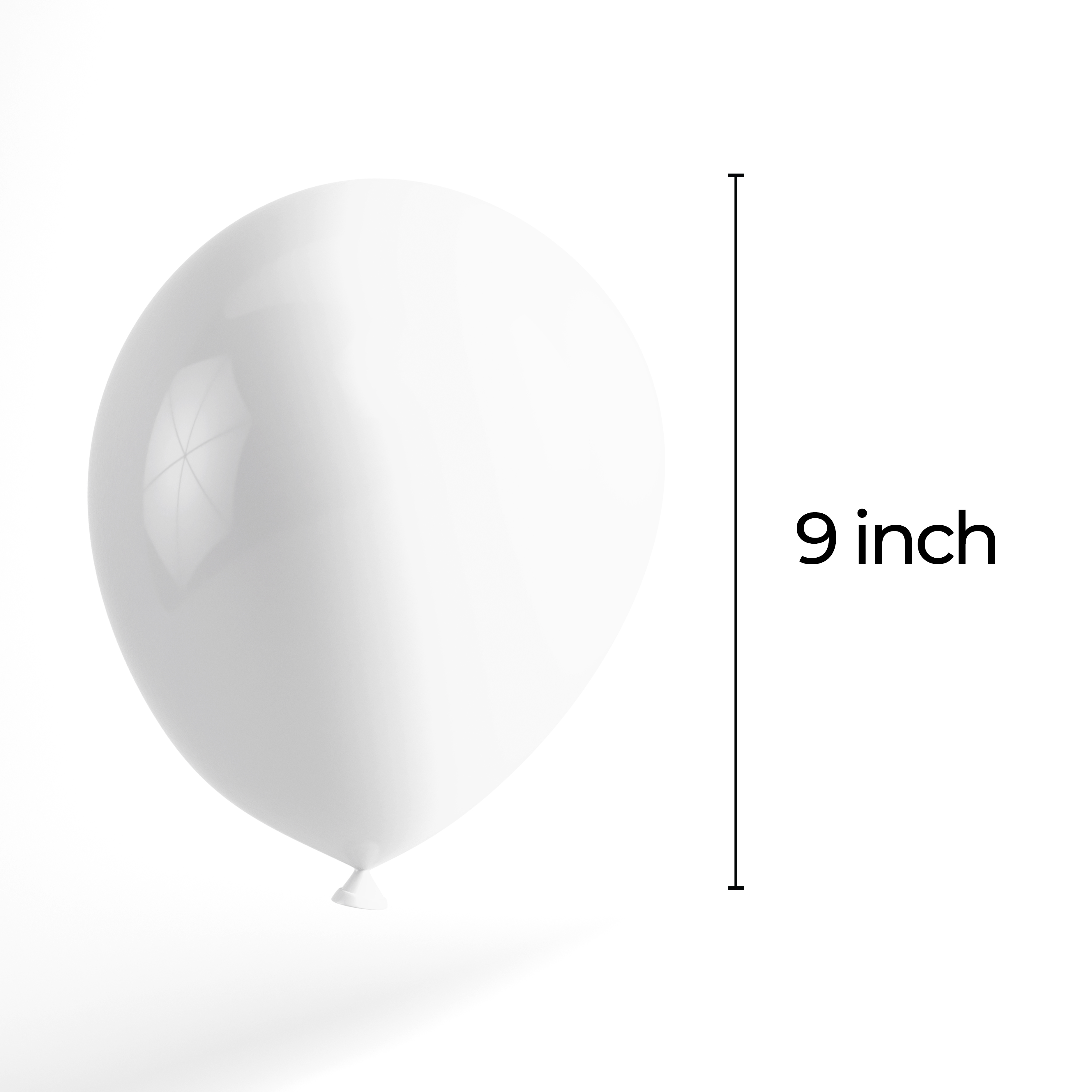 The Magic Balloons Store- 8" Latex Balloons (Pack of 50)-White