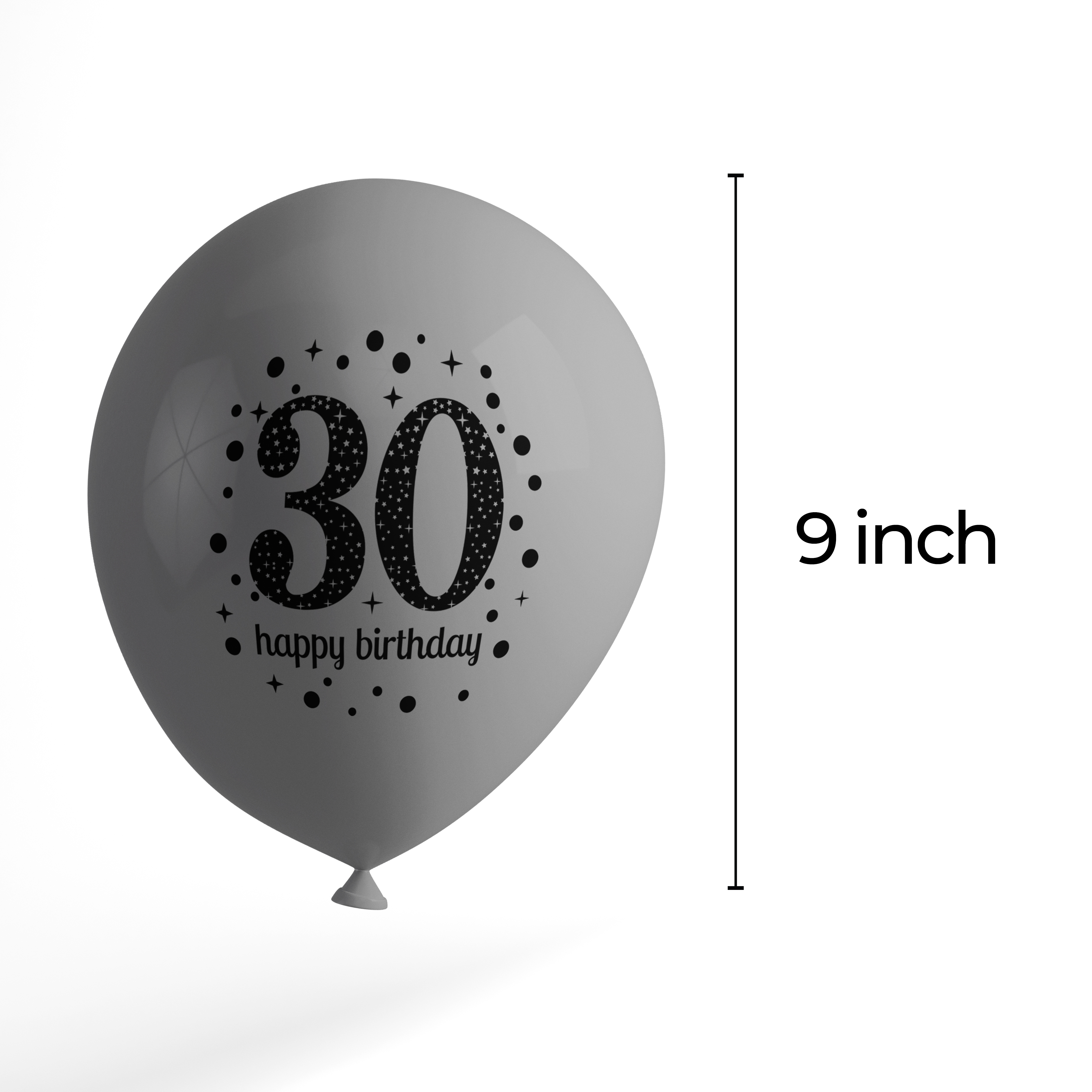 The Magic Balloons Store- Happy 30th Birthday Balloons Pack of 80 pcs-181220