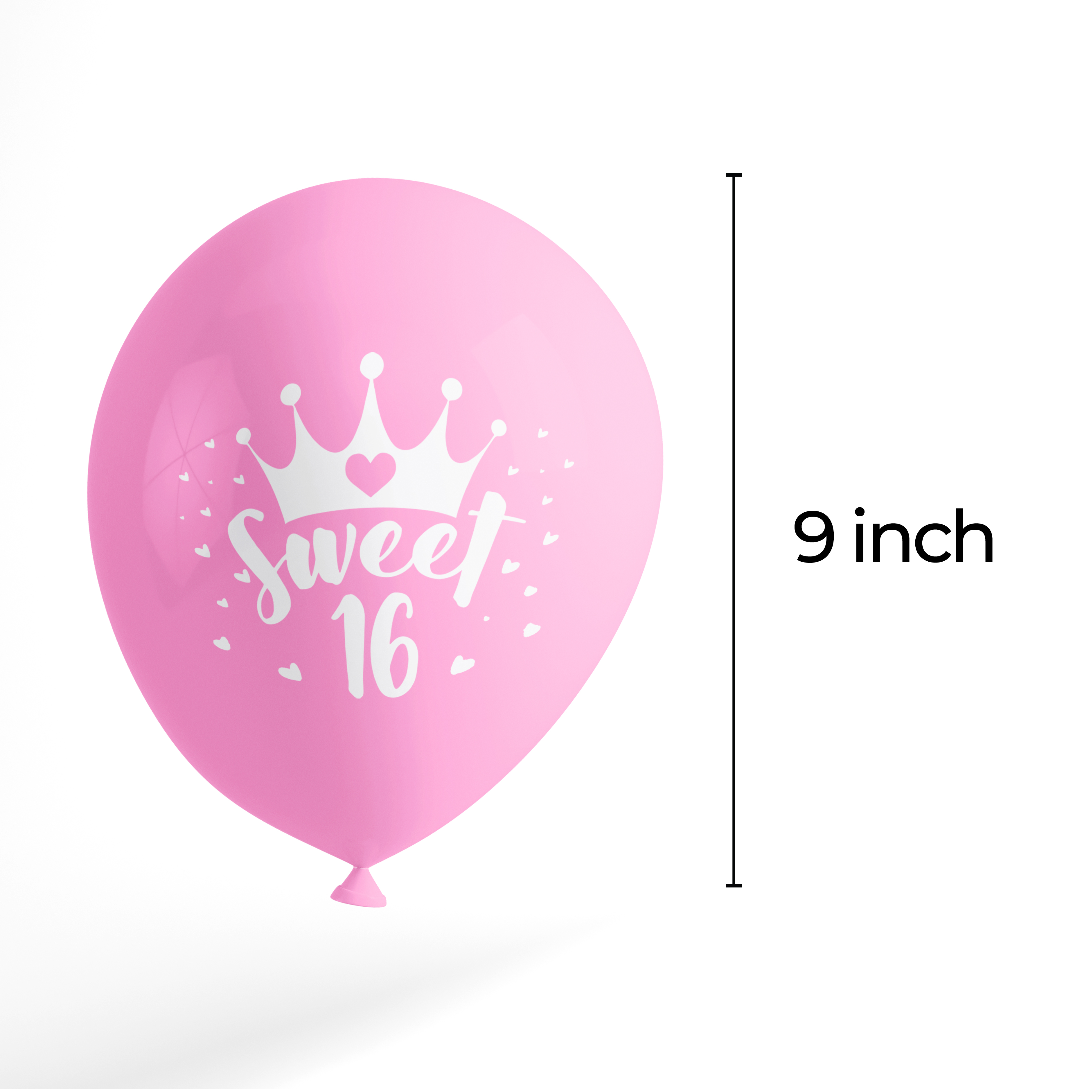 The Magic Balloons Store Sweet 16 Balloons- pack of 100 pcs-181326