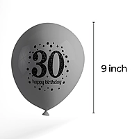 The Magic Balloons- Happy 30th Birthday Balloons pack of 50 pcs-181219